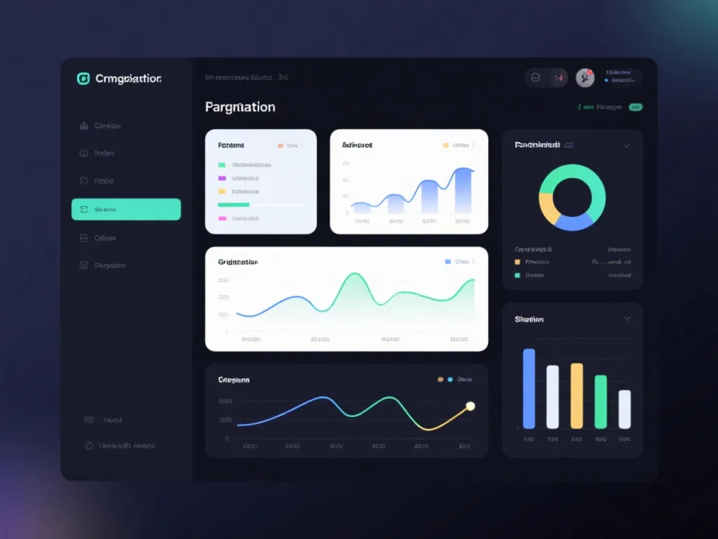 数据仪表盘与走势图示意图